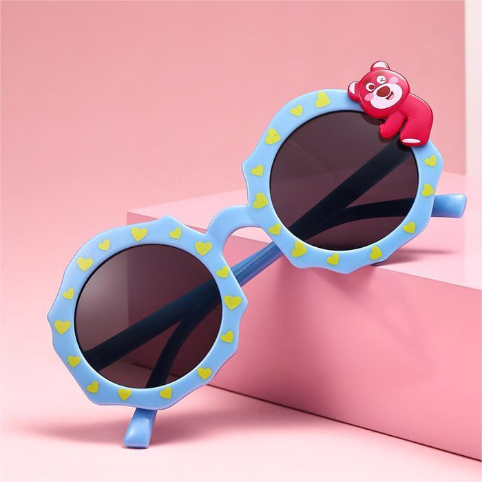 Wholesale Children's sunglasses, UV resistant baby glasses, boys' cartoon sunglasses, designed for taking photos and shading