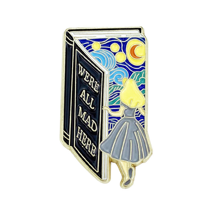 Wholesale Stylish Themed Cartoon Brooch Painted Zinc Alloy Enamel Pin Fashion Accessory MOQ≥2