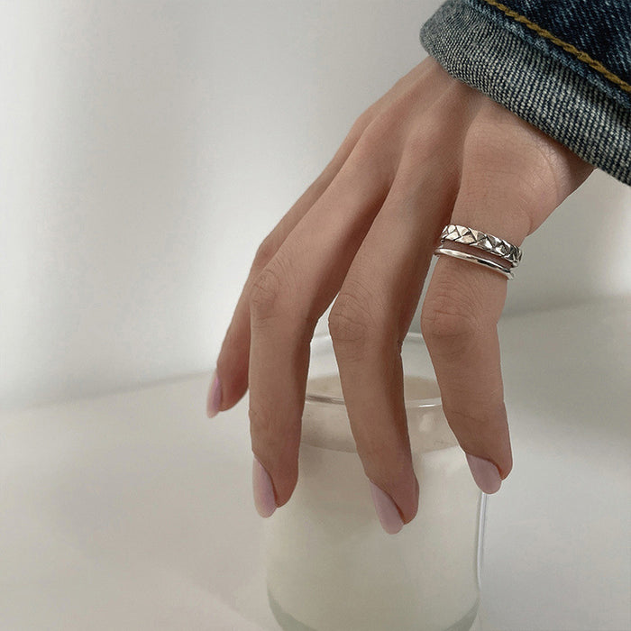 Wholesale Small niche design, open ring, fashionable personality, simple and cool style, tail ring for women