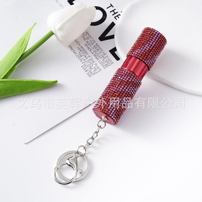 Wholesale Diamond-encrusted Perfume Bottle Keychain JDC-KC-YingH037