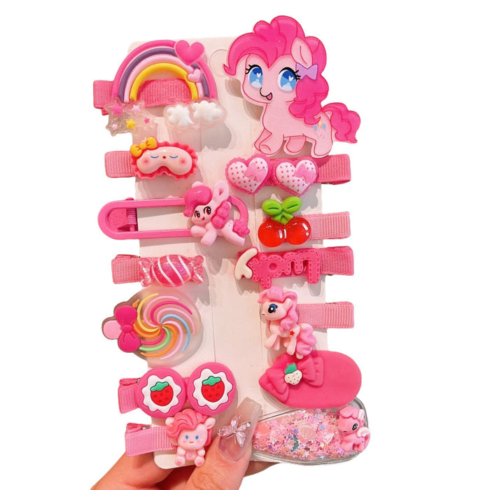 Wholesale Children's Hair Clip Cute Pony Polly Hair Accessories Cartoon Bangs Clip Little Girl's Hair Clip Girl's BB Clip Baby's Headwear