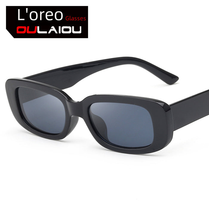 Wholesale Square Black Sunglasses Men's Glasses Women's Retro Sunglasses