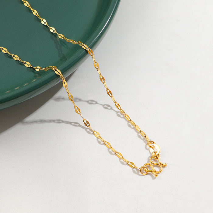 Wholesale M-clasp snake bone chain necklace/ choker,  versatile clavicle titanium steel chain