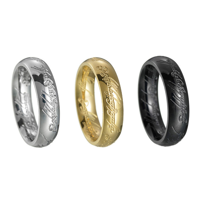 Wholesale Printed Titanium Steel Ring JDC-RS-YuYuan008