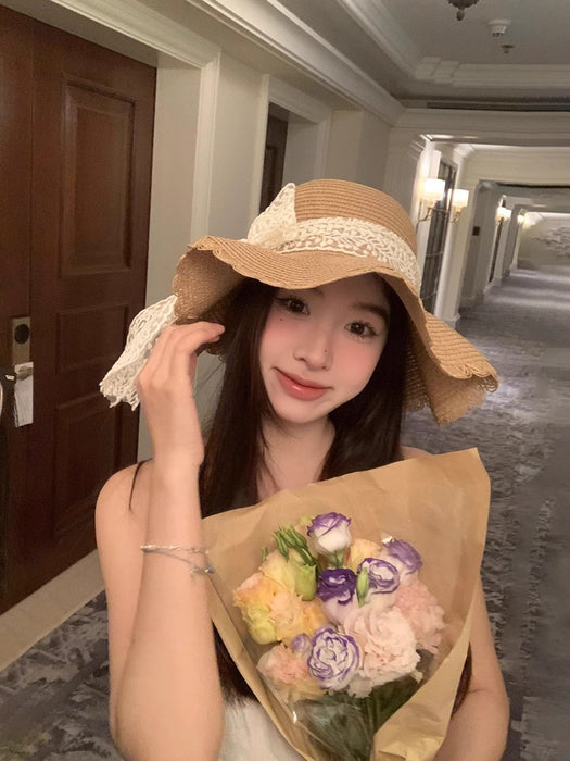 Wholesale New sun hat, outdoor sun protection fisherman hat, fashionable and versatile, ponytail hole duck tongue sun hat