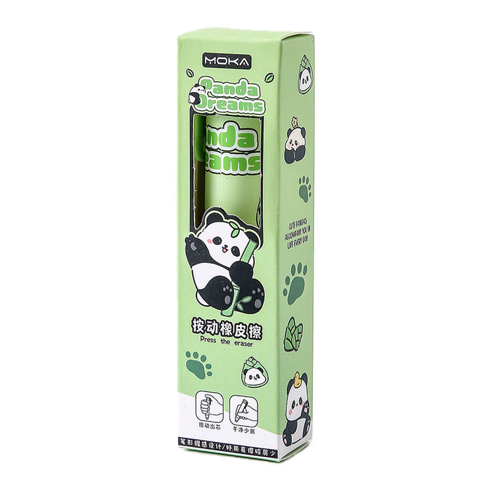 Wholesale Cartoon Panda Push Eraser Rubber Eraser Kids Gift Office School Supply MOQ≥2