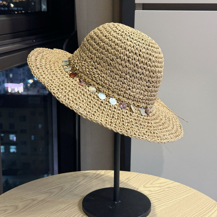Wholesale Fisherman Hat Women's Summer Large Brim Sun Hat Sun Protection Straw Hat