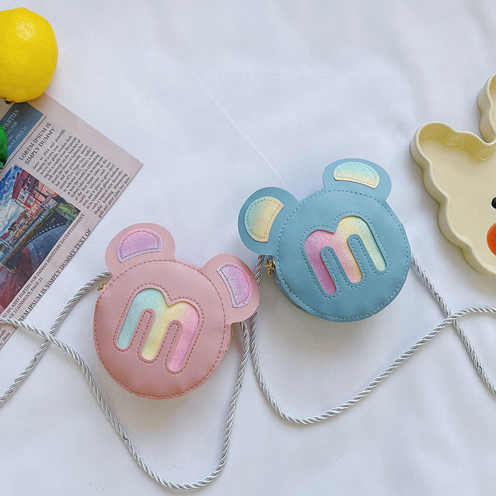 Wholesale Creative sequin rainbow shoulder bag, women's cartoon children's bag, new cute crossbody bag, zero wallet