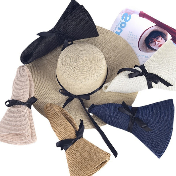 Wholesale Straw Hat Tourist Seaside Versatile Sunshade Hat Outdoor Camping Sunshade Hat