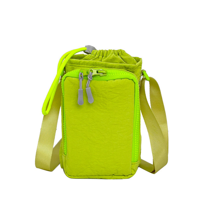 Wholesale 2025 New Outdoor Travel Water Bottle Bag with Mobile Phone Bag Cross-Body Bag for Men and Women Casual Sports Satchel Drawstring Small Bag