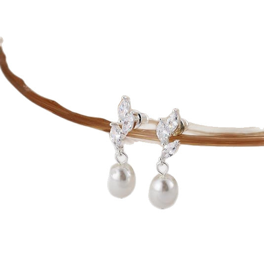 Wholesale Personalized earrings, temperament, pearl earrings, jewelry