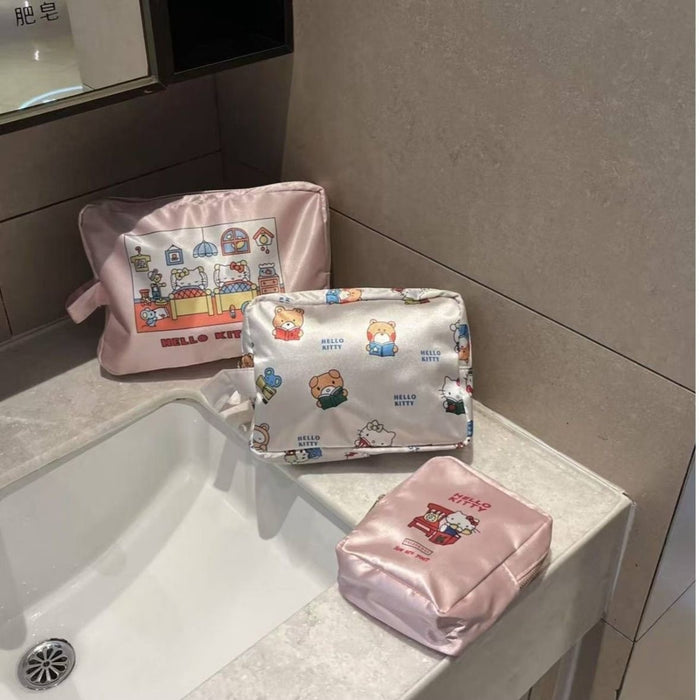 Wholesale Large-Capacity Cartoon Cat Cosmetic Storage Bag