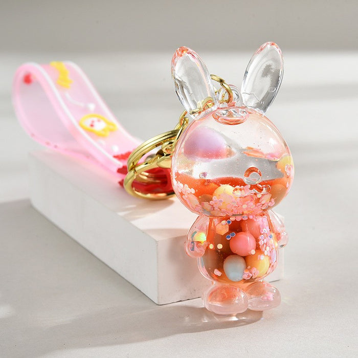 Wholesale Cute Beaded Sand Bottle Keychain