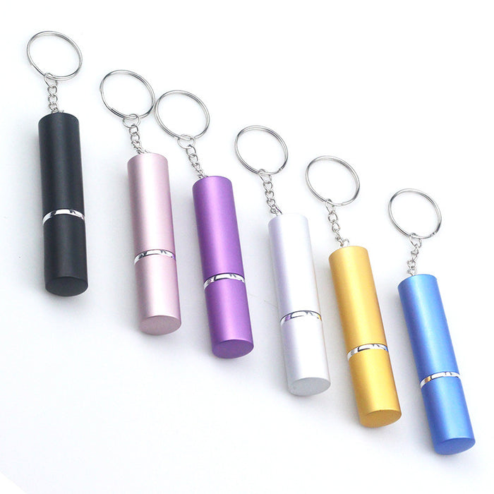 Wholesale Boutique Portable 5Ml Perfume Atomizer Spray Bottle Purple Electroplated Metal Travel Container Party Accessory