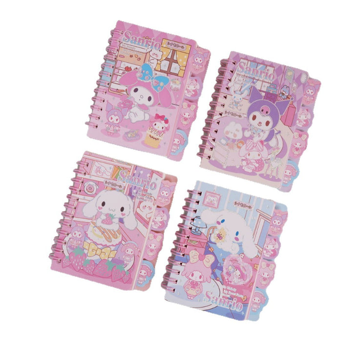 Wholesale Cute cartoon spiral notebook with dividers for students.