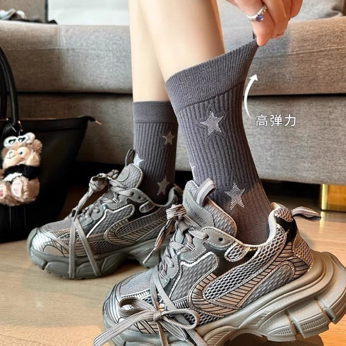 Wholesale Autumn and Winter Women's Socks - High Barrel Thick Socks - Versatile Stacking