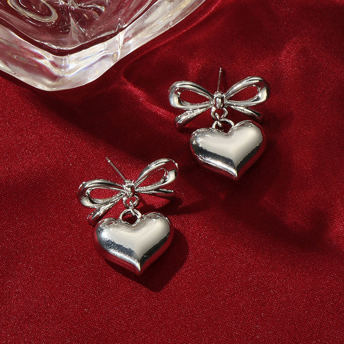 Wholesale Fashion earrings, heart pendant earrings, titanium steel earrings, accessories