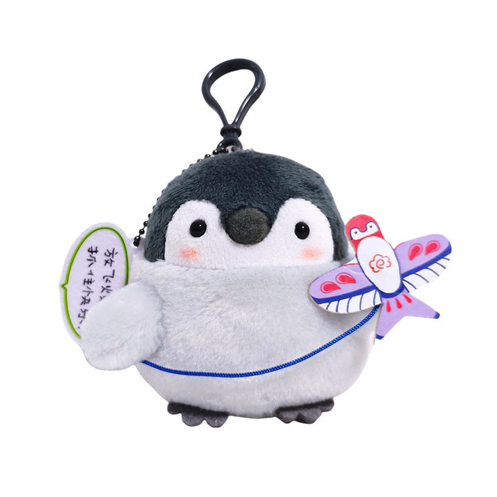 Wholesale Plush doll cute keychain penguin doll school bag accessories bag pendant