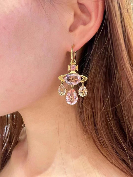 Wholesale Dreamcatcher Earrings for Women Colorful Sparkling Zircon Earrings