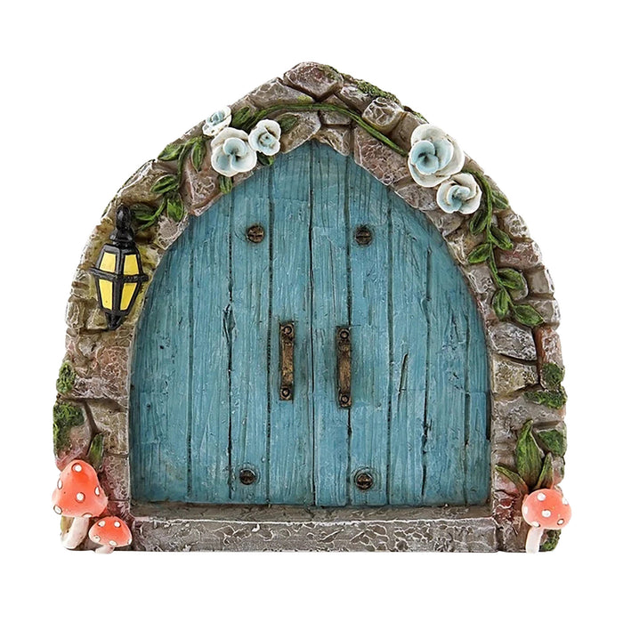 Wholesale  Fairy Gate Door Courtyard Wooden Tree Decoration Wooden Ornament
