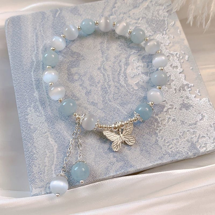 Wholesale Cat's Eye Stone Bracelet Light Luxury Niche Hand Beads