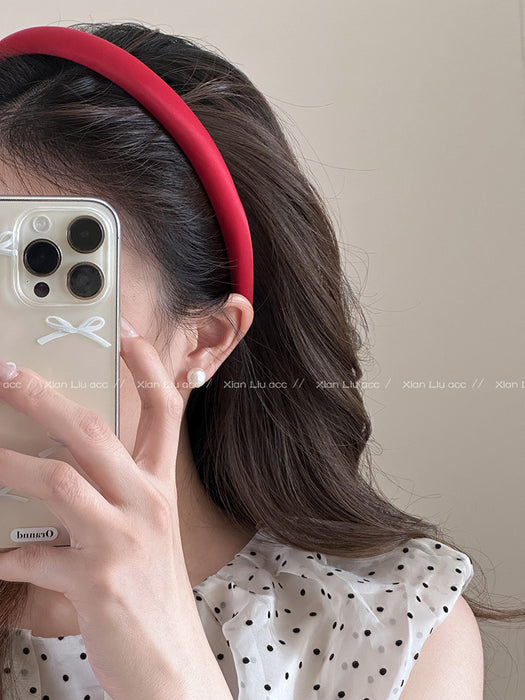 Wholesale Satin headband, new style, wash face headband, stylish and stylish, pressed hair, simple headwear