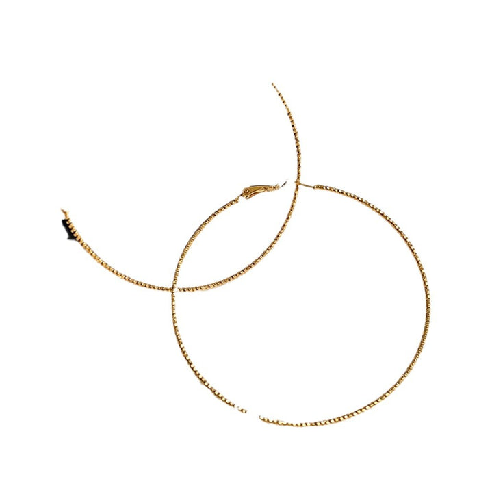 Wholesale Exaggerated Metal Large Circle Thin Hoop Earrings Ear Ring Distinctive