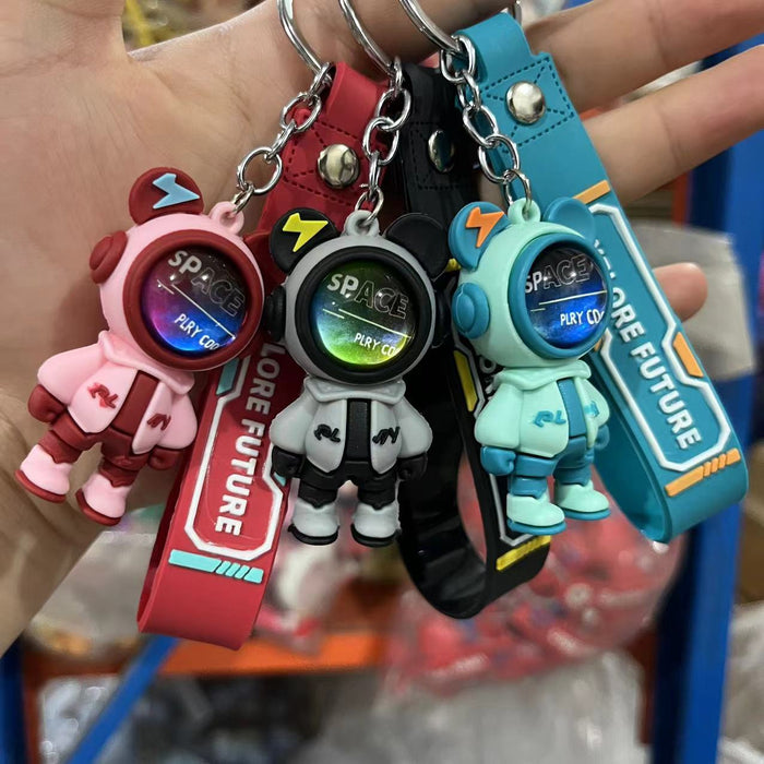 Wholesale New Keychain Space Man Cartoon Pendant Doll Car Keychain Pendant Small Gift