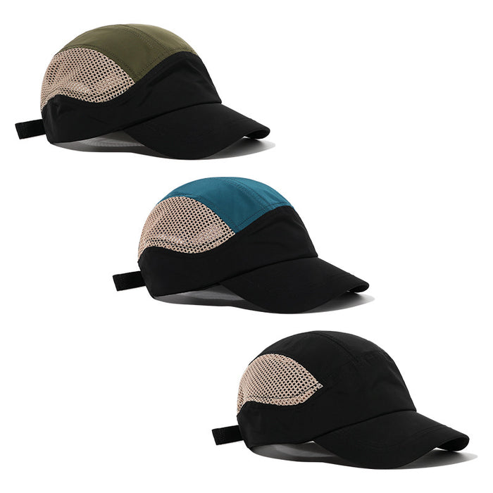 Wholesale Quick drying waterproof duckbill cap, outdoor mesh cap, breathable baseball cap, mountaineering sports cap
