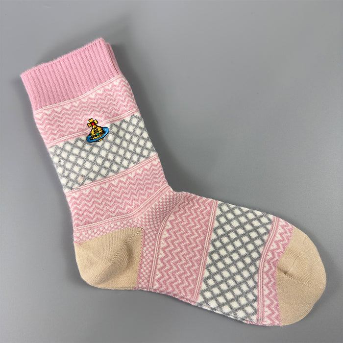 Wholesale Socks children embroidery retro warm wool socks thick outer wear