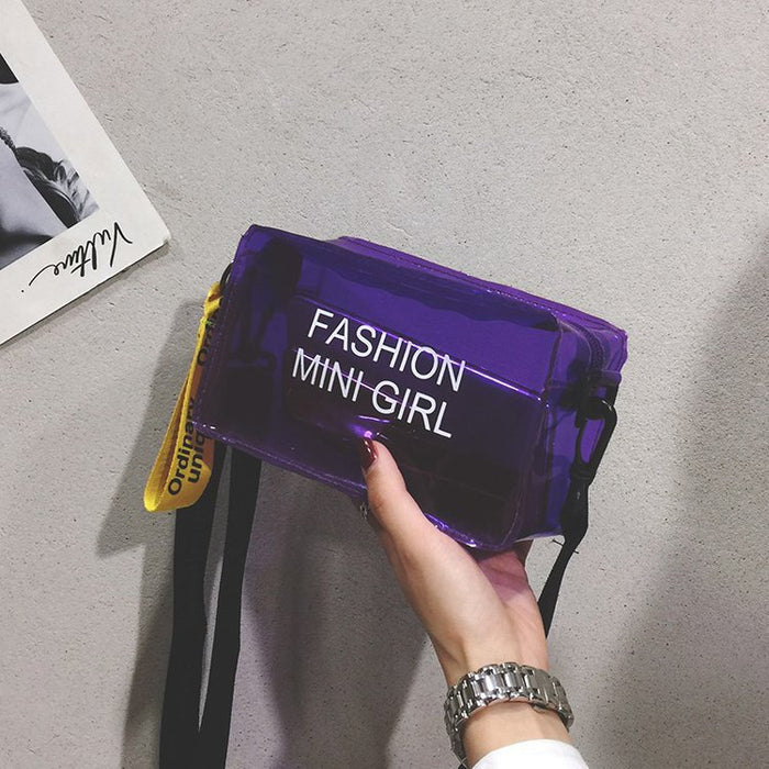 Wholesale New Small Bag Transparent Handheld Shoulder Cross Shoulder Chain Bag