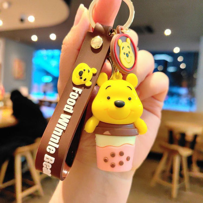 Wholesale Cartoon Foodie Creative Bear Couple Doll Pendant Keychain JDC-KC-ShuoT004