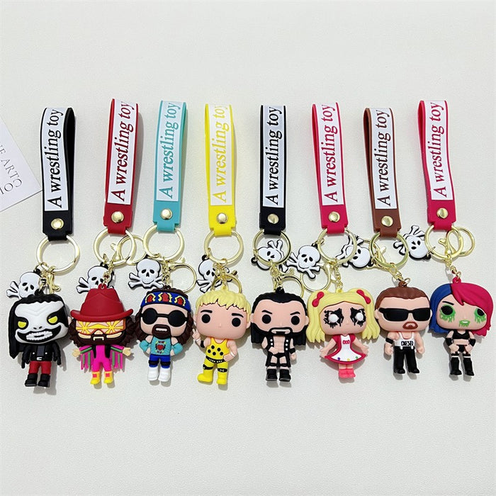 Wholesale Creative Cartoon PVC Soft Keychains JDC-KC-JinB013