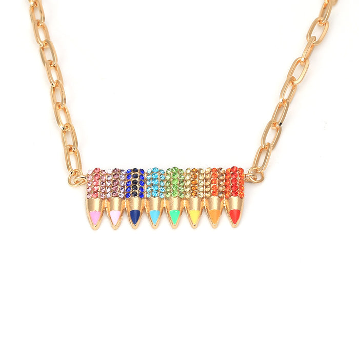 Wholesale Cartoon Fashion European and American Popular Pastoral Style Colorful Rhinestone