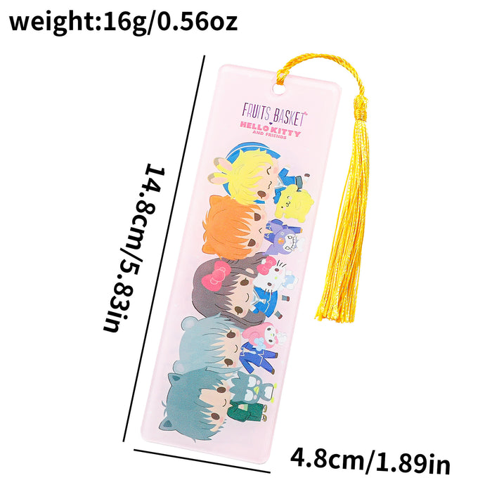 Wholesale cartoon cute cat acrylic tassel bookmark