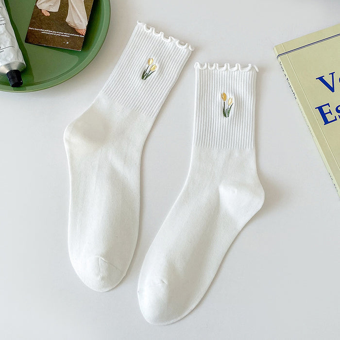 Wholesale Socks, tube socks, tulip flower pile socks