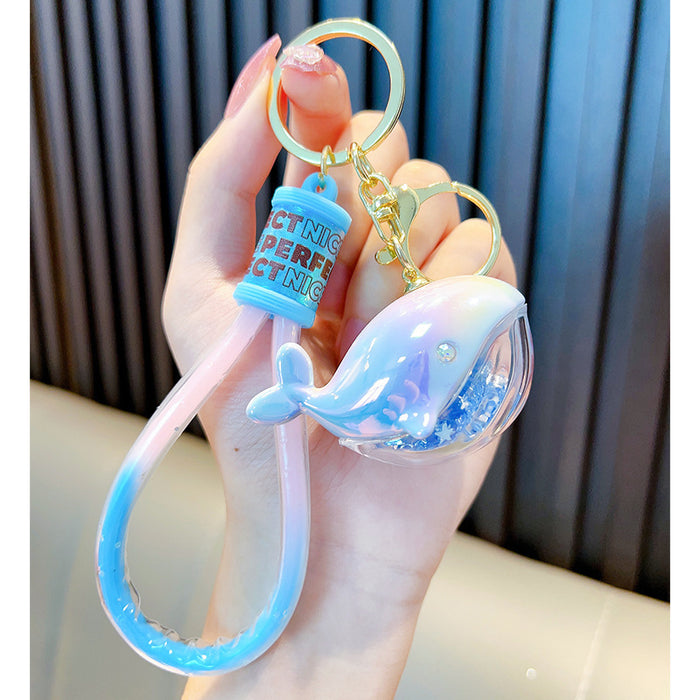 Wholesale Cute Dolphin Dolphin Creative Whale Keychain Cartoon Women Bag Pendant Couple Small Gift