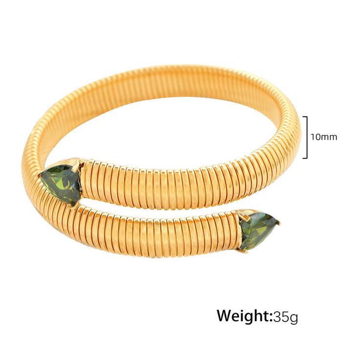 Wholesale Small niche design titanium steel bracelet, fashionable and exaggerated, personalized and high-end