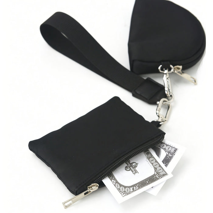 Wholesale Same style wrist bag, portable Lulu card bag, bank card mini change storage bag