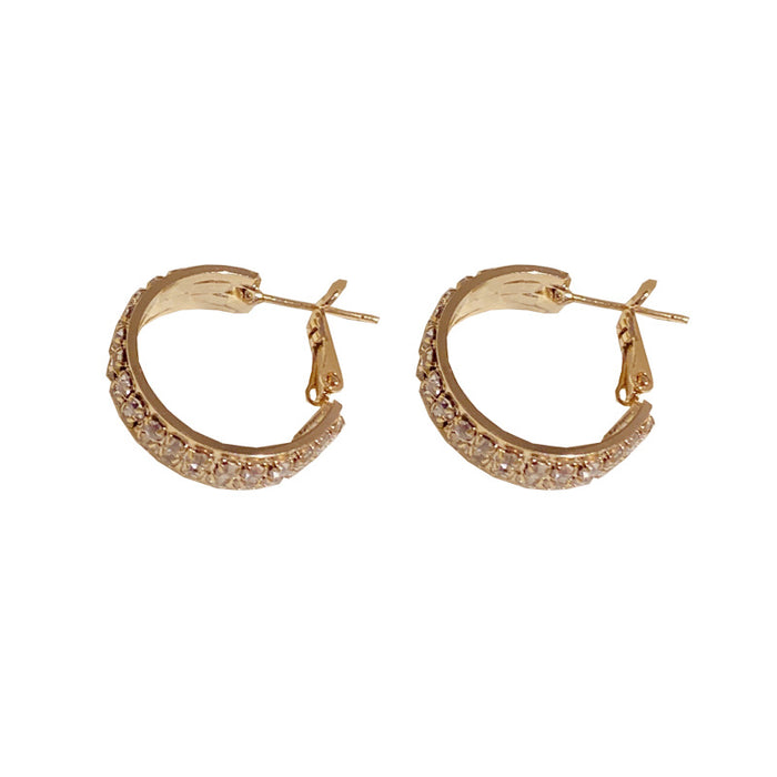 Wholesale Copper Diamond Earrings JDC-ES-HanDu001