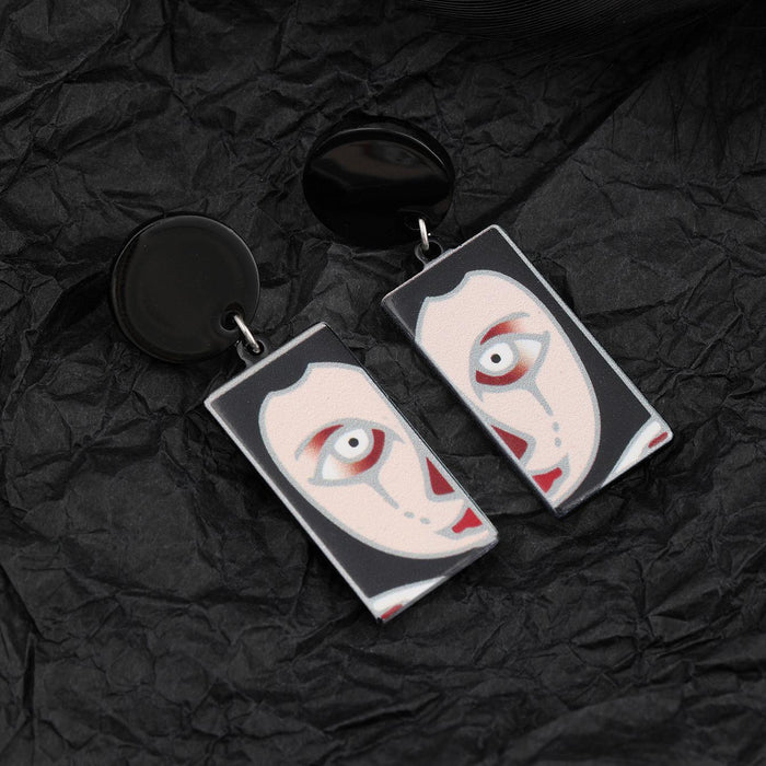 Wholesale  earrings dark horror earrings acrylic earrings devil earrings