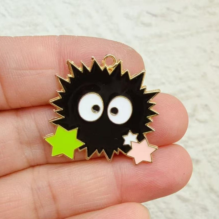 Wholesale 10pcs Anime Alloy Oil Drip DIY Pendant Decoration Ornament