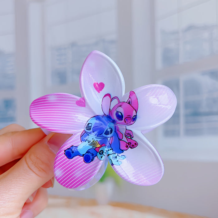 Wholesale Cute cartoon plastic egg flower shaped hair clips