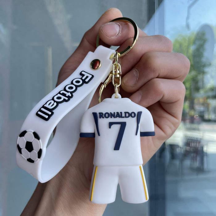 Wholesale Football jersey keychain, jersey backpack pendant, small gift
