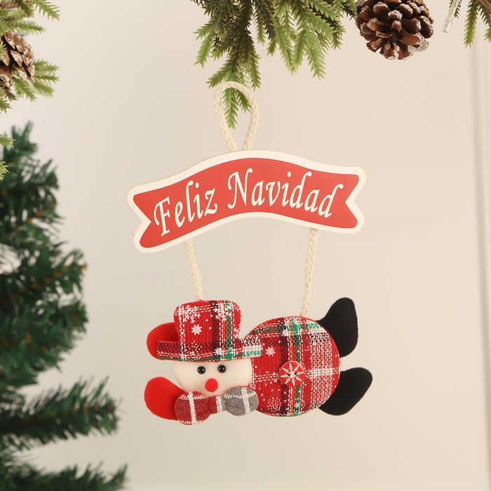 Wholesale Fabric  brand pendant decorations pendant holiday scene decoration pendant