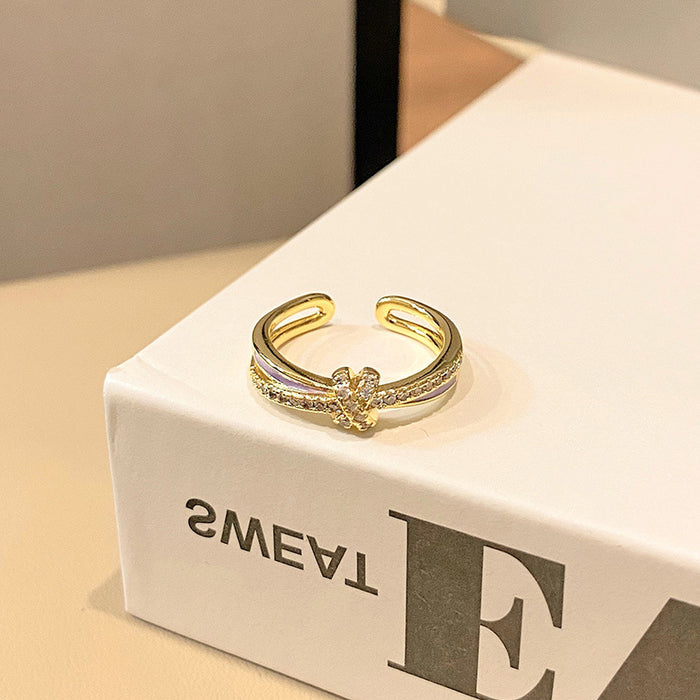 Wholesale Ring, light luxury, high-end, niche design, unique flower butterfly