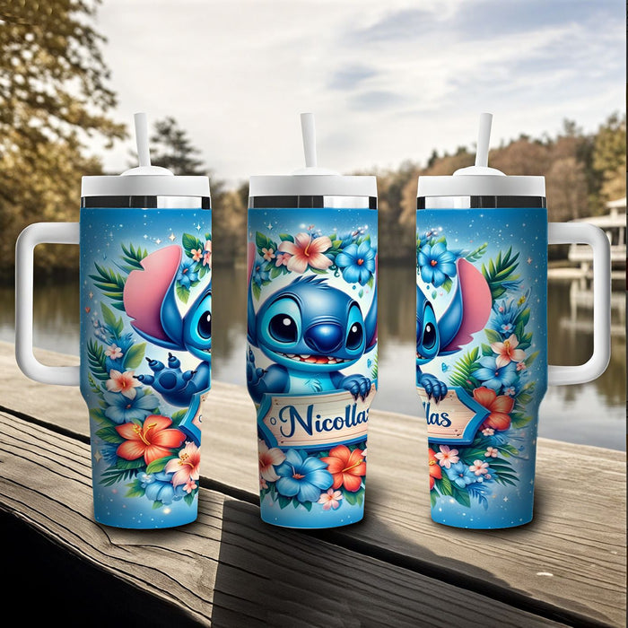 Wholesale Tumbler Cute Cartoon Pattern 40OZ Stainless Steel Car Ice Bullies Cup