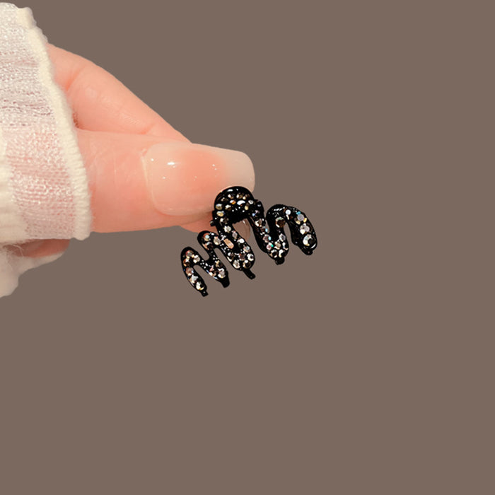 Wholesale Rhinestone Wave Clip small size Hairpin Headwear