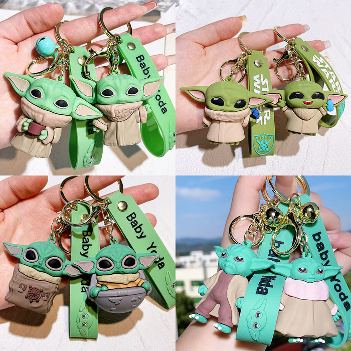 Wholesale Cartoon Silicone Doll Keychain JDC-KC-QiChao016