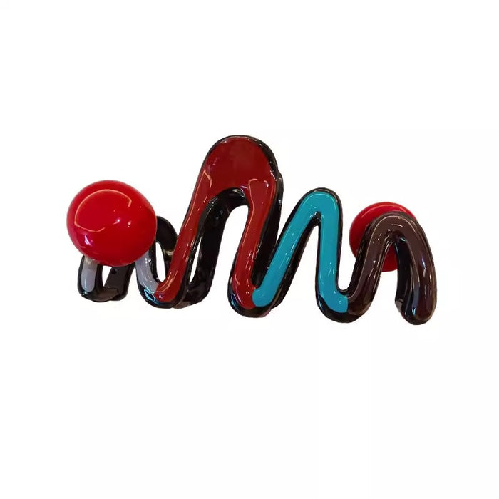 Wholesale Ankora Red Grab Clip Women's Hairclip  Temperament Large Shark Clip Autumn and Winter Back Head Clip Hair Disc Headwear